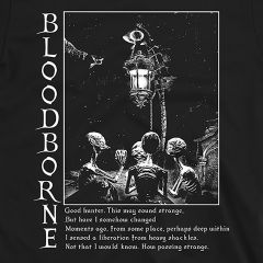 Bloodborne Fantasia Oscura Vintage Estilo Soulslike Camiseta