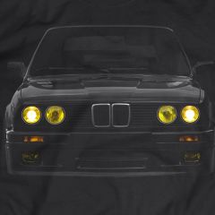 E30 Yellow Yellow Headlights Headlights T-Shirt T-Shirt Mpower