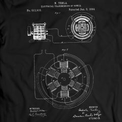 Tesla Transmision Electrica Patente Camiseta