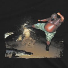 Funny Alligator Kick Meme T-Shirt – Swamp Humor