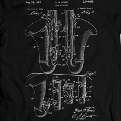Clarinete Bajo Patente 100 Algodon Camiseta