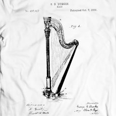 Arpa Durkee 1890 Musica Camiseta