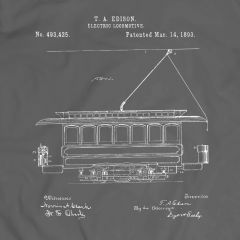 Locomotora Electrica Edison 1893 Camiseta