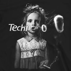 Techno Girl – Rave Vibes Graphic T-Shirt
